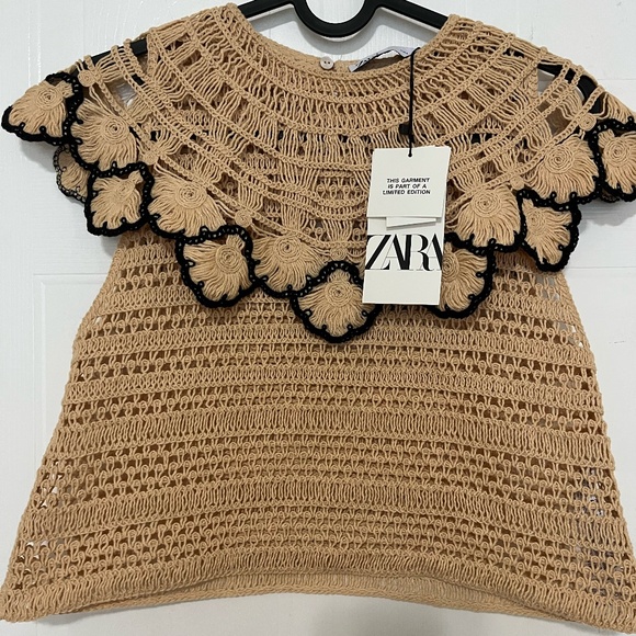NEW WITH TAGS ZARA LIMITED EDITION CROCHET TOP - Picture 2 of 4